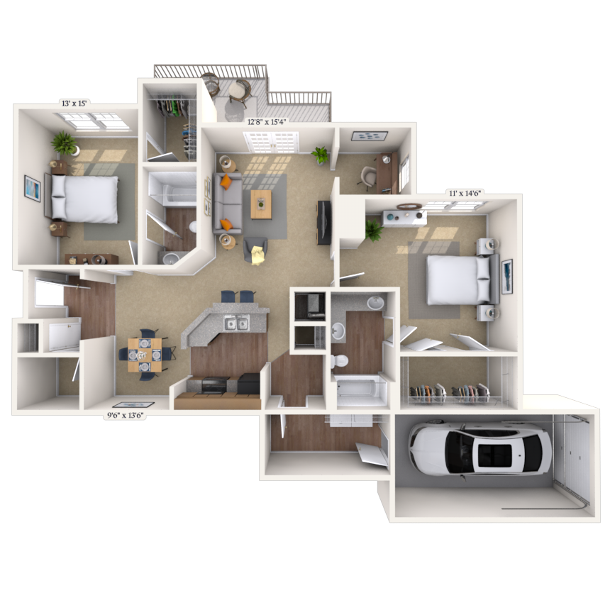 Floorplan image of unit 101005